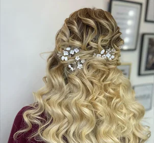 Half up Half down Hair Styling Long Island